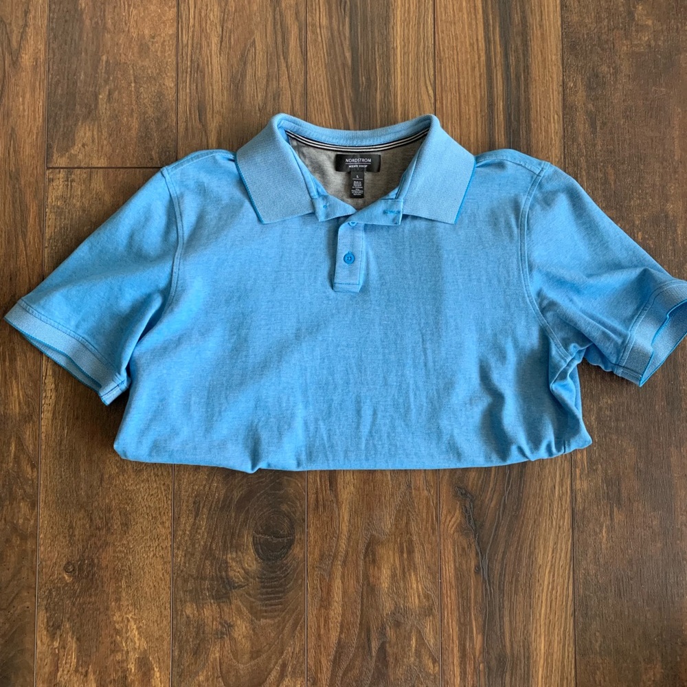 Nordstrom blue athletic polo